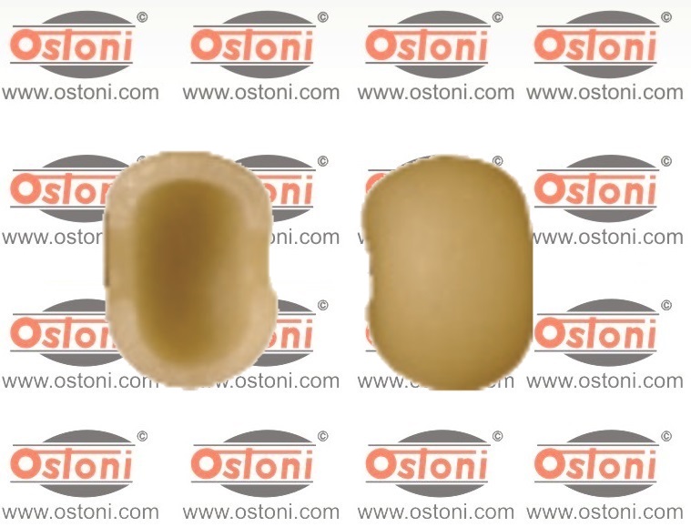 Bottene Inver 7 - TRAFILA FORMATO Gnocco napoletano Larghezza mm. 16 con inserti in in formato extra per bronzo e teflon