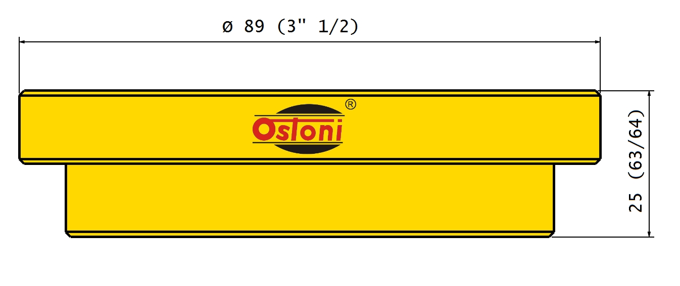 La Parmigiana D45 - TRAFILA FORMATO Tagliatella Larghezza mm. 6 CON INSERTI IN Bronzo e Teflon - immagine 2
