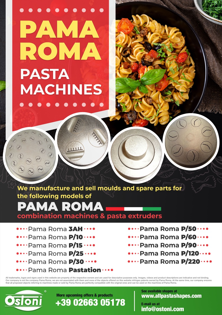 Pama Roma P15 - TRAFILA FORMATO Fusillone gigante Diametro mm. 19,5 CON INSERTI IN Bronzo - immagine 3
