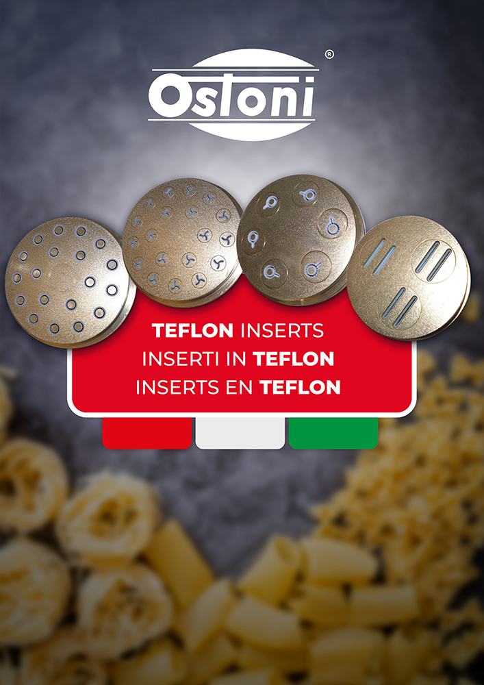 La Prestigiosa 2500 - TRAFILA FORMATO Tagliatella Larghezza mm. 28 CON INSERTI IN Bronzo e Teflon - immagine 5
