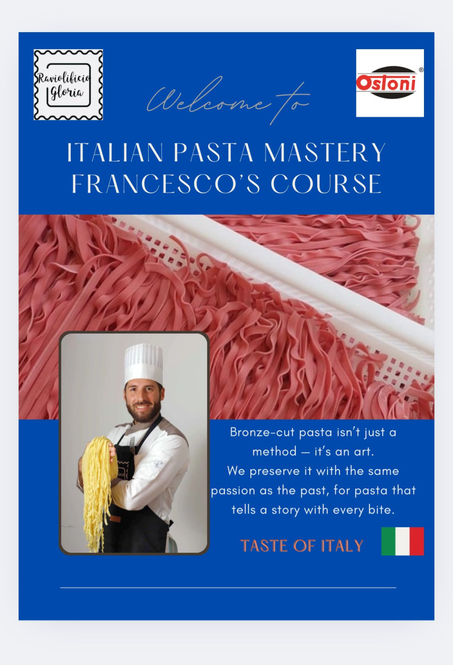 Ostoni - Corso di fabbricazione pasta presso la vostra sede - Cod. CP999