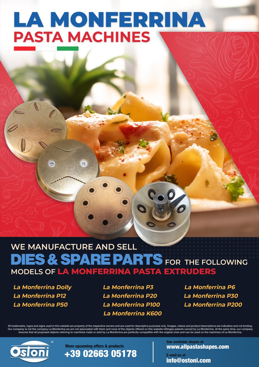 La Monferrina P3 - TRAFILA FORMATO Fusilli a 3 principi Diametro mm. 8,5 CON INSERTI IN Bronzo e Teflon - immagine 2